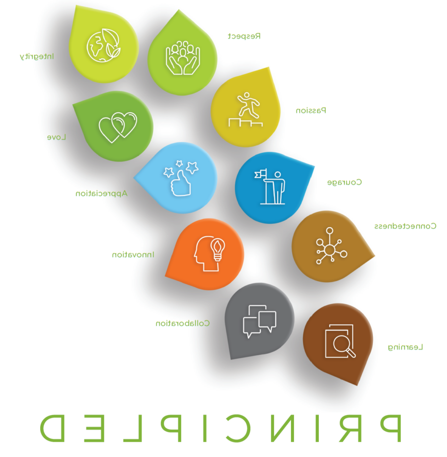 封面是乐虎网最新的可持续发展报告《原则》.